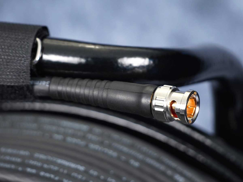 SDI-Kabel SC Vector Plus 1.2L/4.8DZ auf Stahltrommel / Hicon / 70-100 m / schwarz