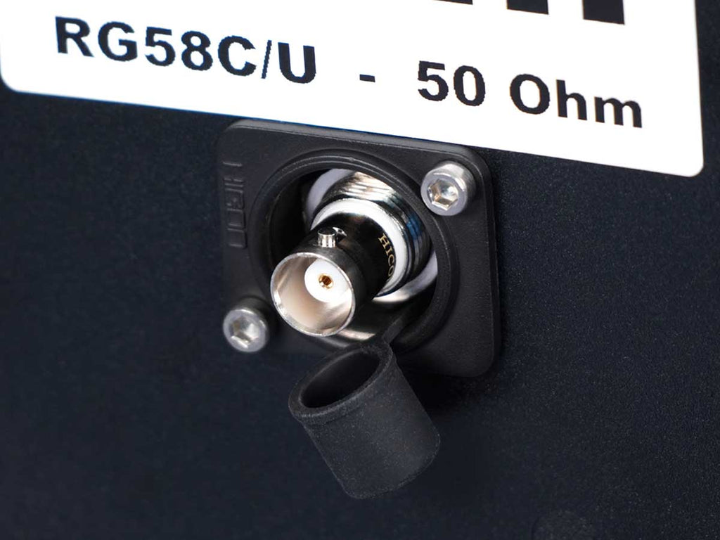 Antennenkabel auf Gummitrommel / Sommer RG58C/U / Hicon / 40-60 m / schwarz