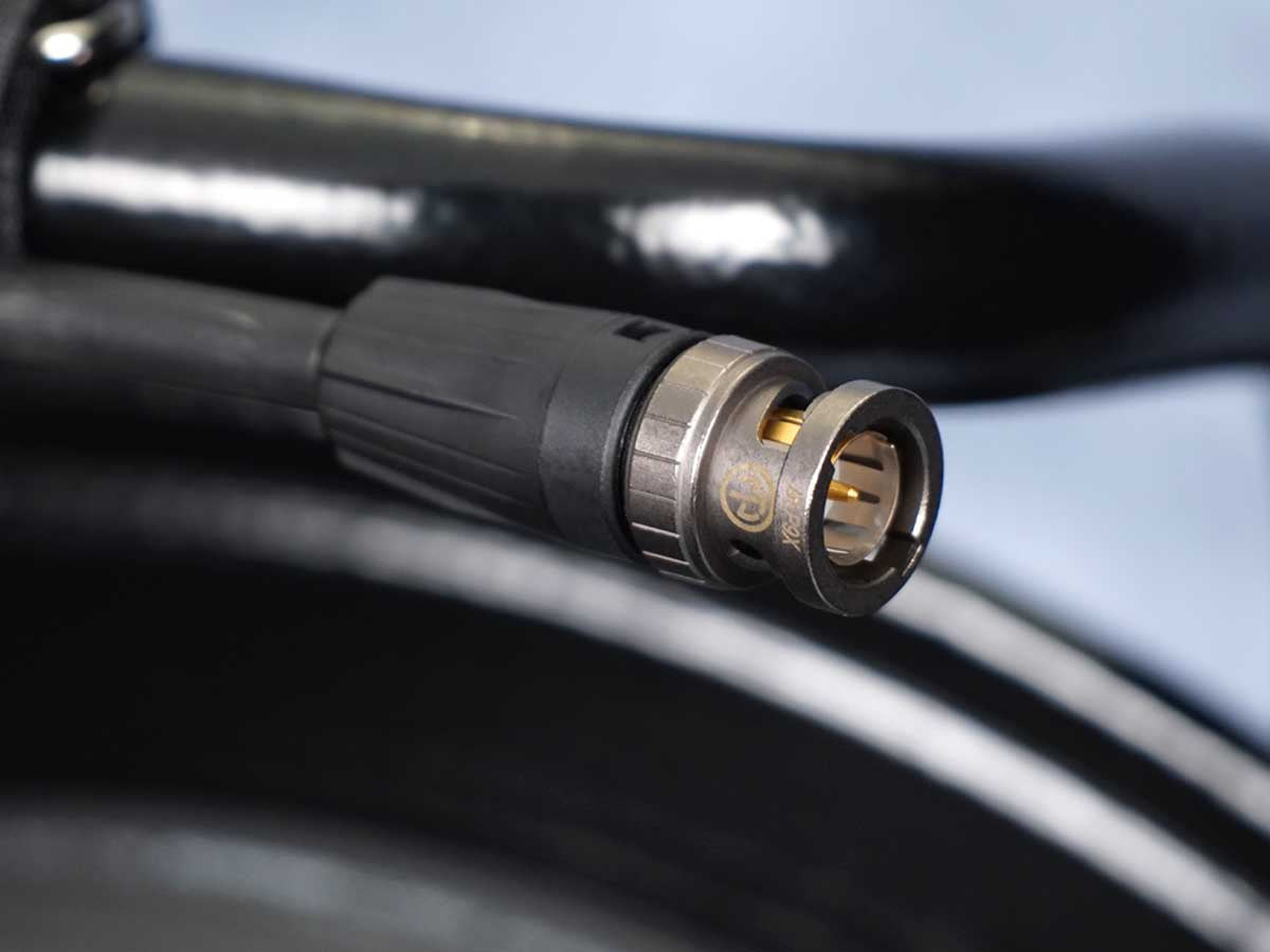 SDI-Kabel auf Stahltrommel SC Vector 0.8/3.7 / Neutrik / 70-100 m / schwarz