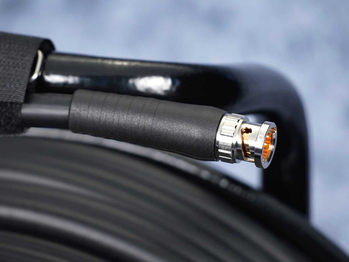 SDI-Kabel auf Stahltrommel SC VectorPlus RCB 1.6L/7.3 / Hicon / 50 m / schwarz