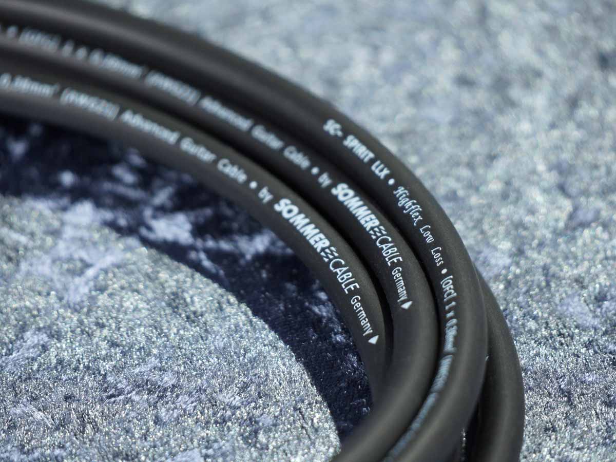 Instrumentenkabel Sommer 'Spirit LLX' schwarz - Neutrik Klinke auf Winkelklinke sw