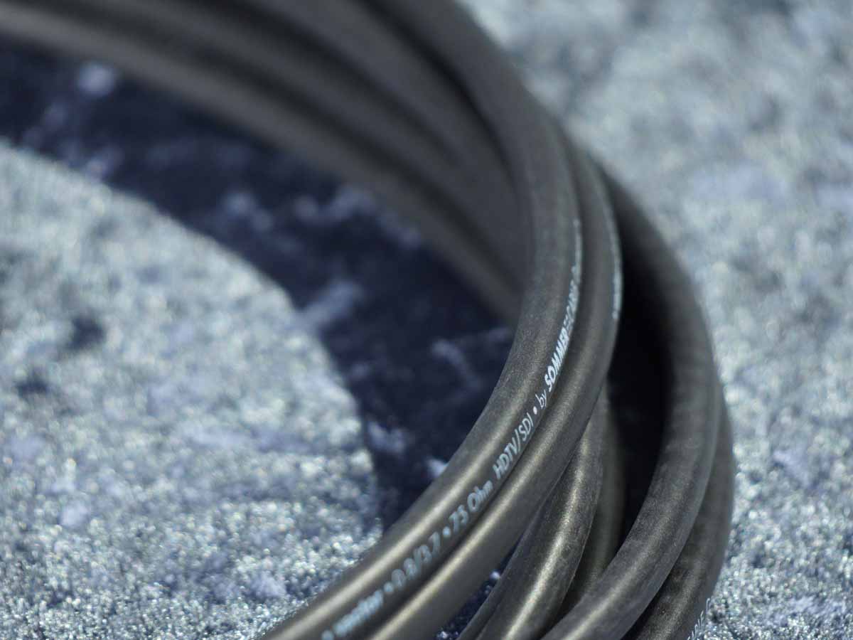 SDI-Kabel auf Gummitrommel SC Vector 0.8/3.7 / Hicon / 35-50 m / schwarz