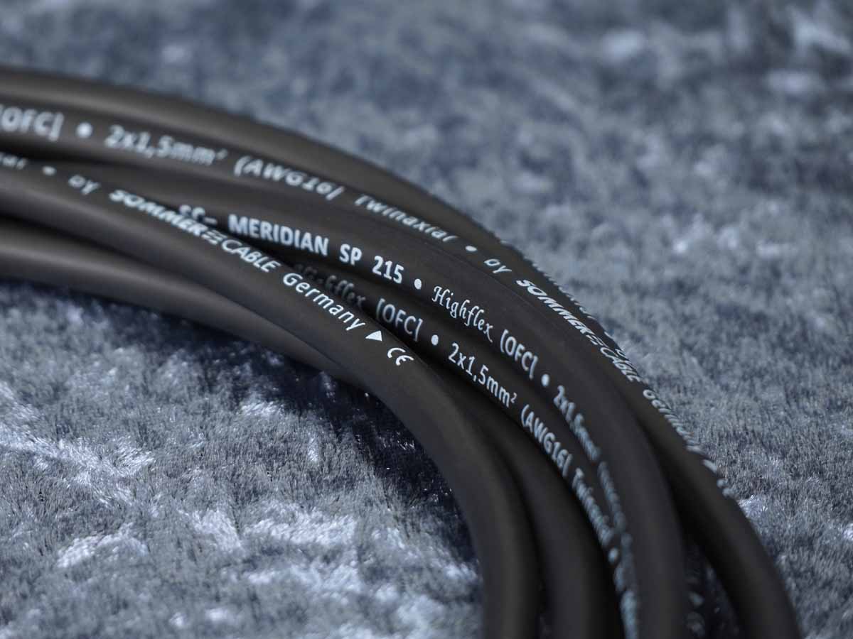 Lautsprecherkabel Sommer 'Meridian Mobile 215' schwarz / Neutrik