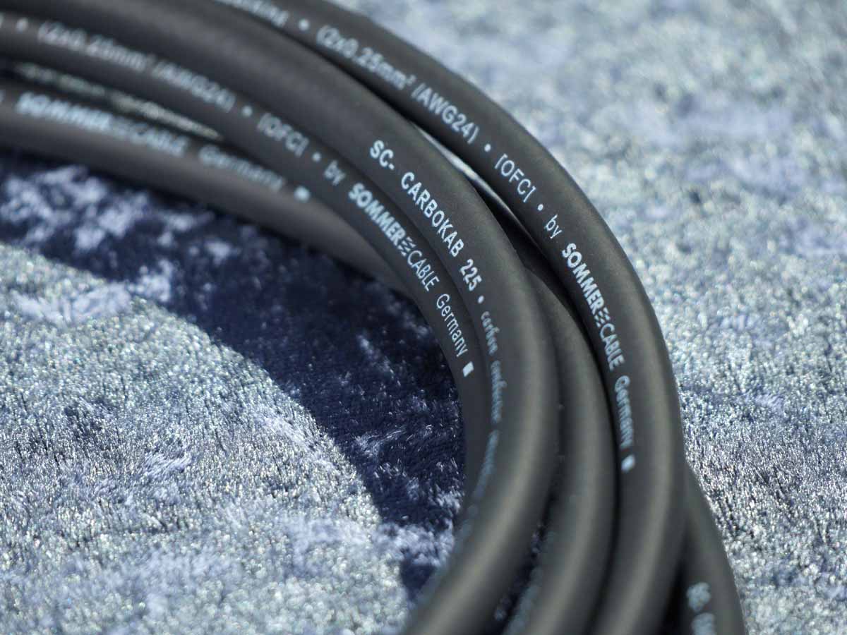 Mikrofonkabel Sommer 'Carbokab' schwarz - Neutrik XLR vergoldet