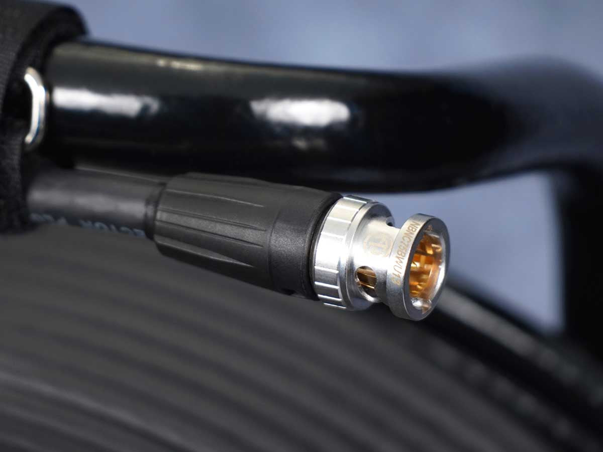 SDI-Kabel SC Vector Plus 1.2L/4.8DZ auf Stahltrommel / Neutrik / 70-100 m / schwarz