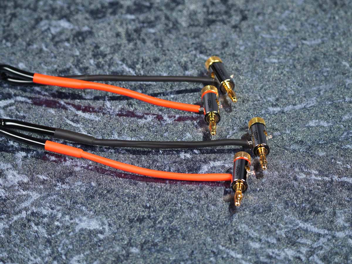 Lautsprecherkabel 'Meridian' 2x1,5 mm² Gfl BM06-Bananenstecker auf CTA01 Kabelschuhe