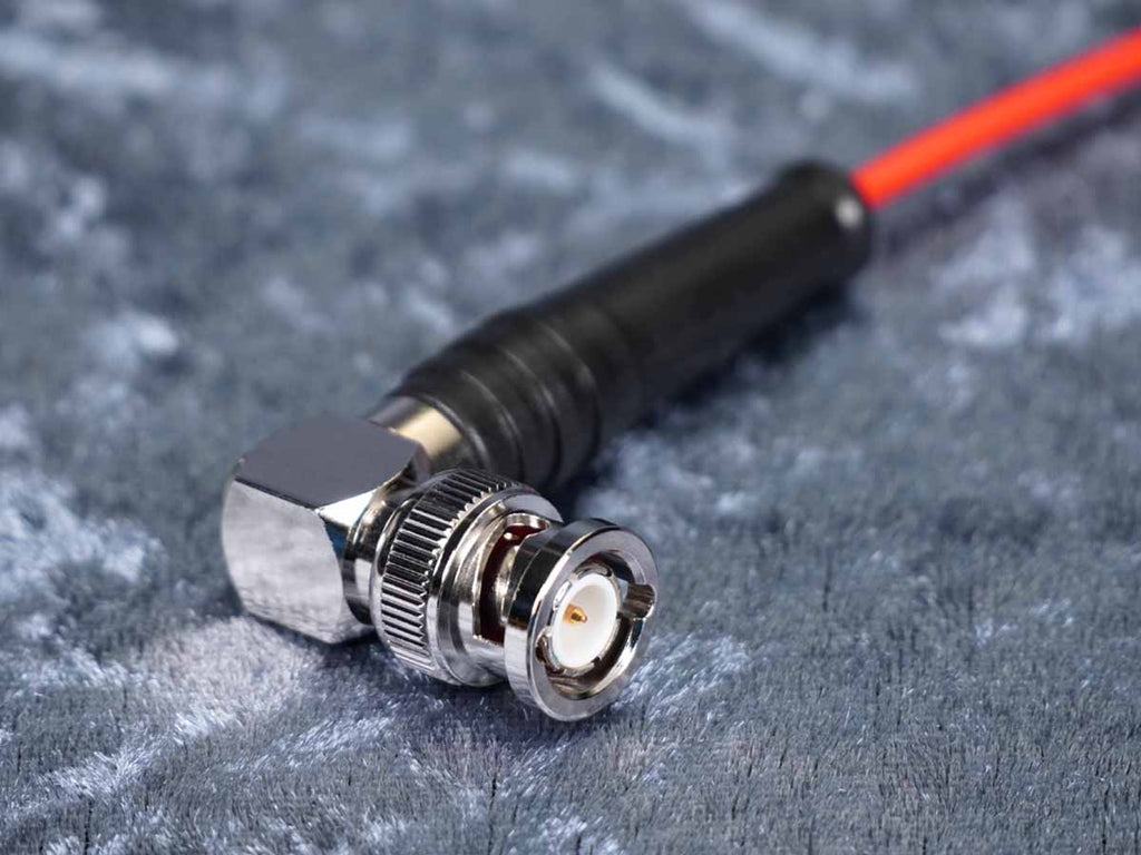 SDI-Kabel Sommer 'Monomax' rot - Hicon Winkel auf Winkel BNC