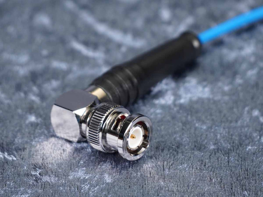 SDI-Kabel Sommer 'Monomax' blau - Hicon Winkel auf Winkel BNC
