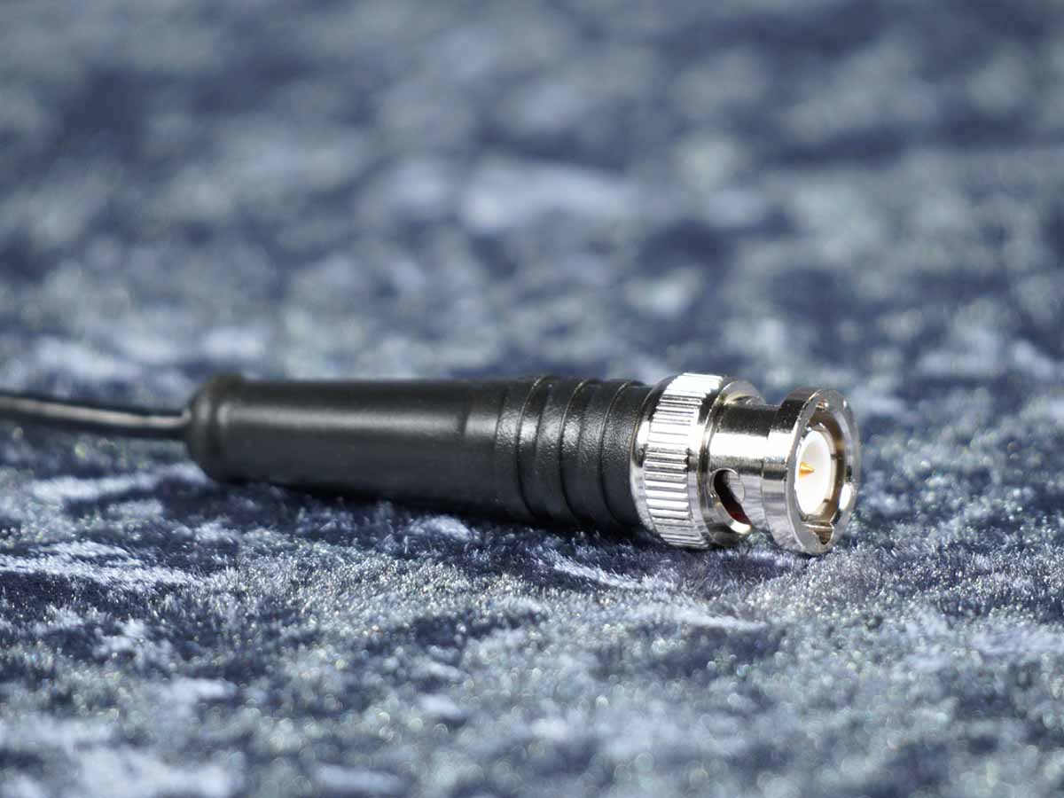 Antennenkabel 50 Ohm Sommer 'RG174 A/U' schwarz - Hicon BNC174 auf BNC174M90