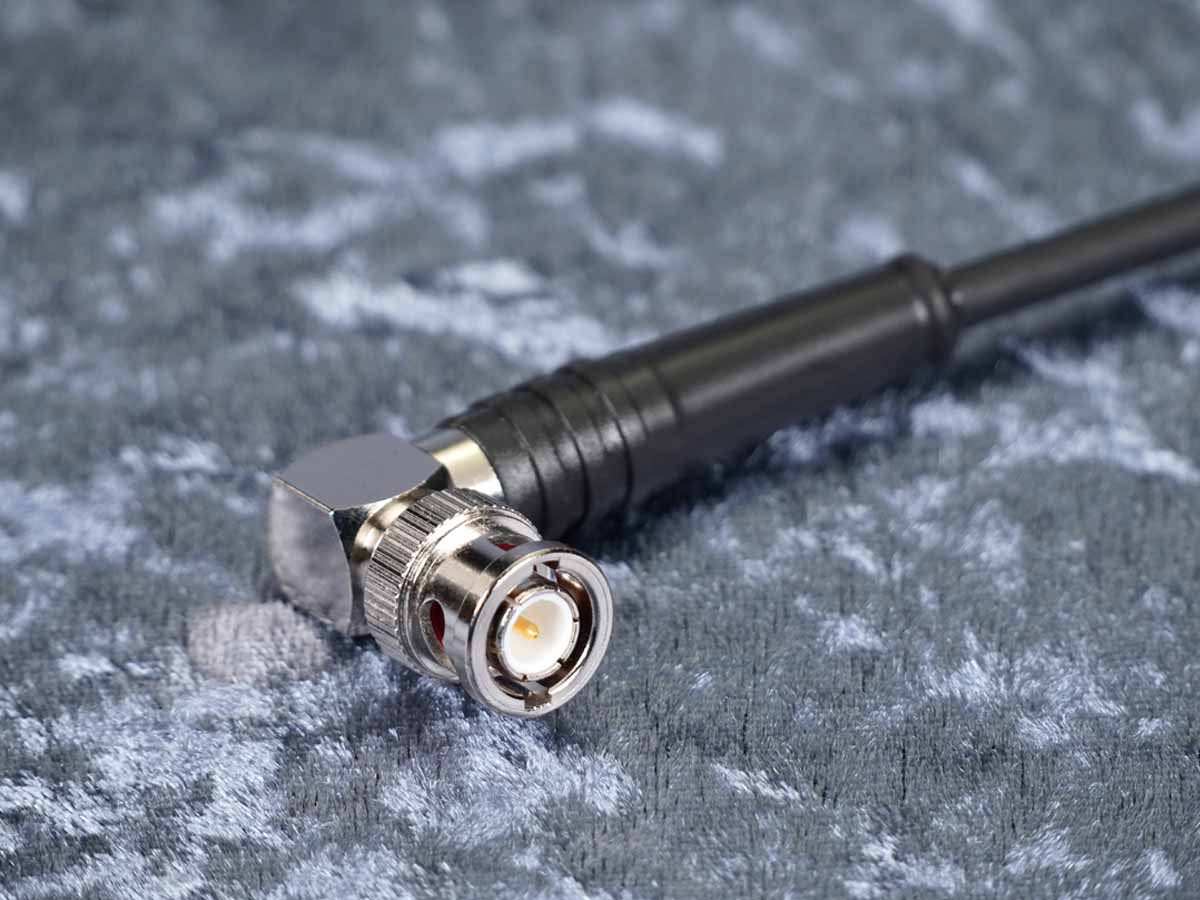 Antennenkabel 50 Ohm BNC Sommer 'RG58 C/U' sw - Hicon BNC58M90 beidseitig
