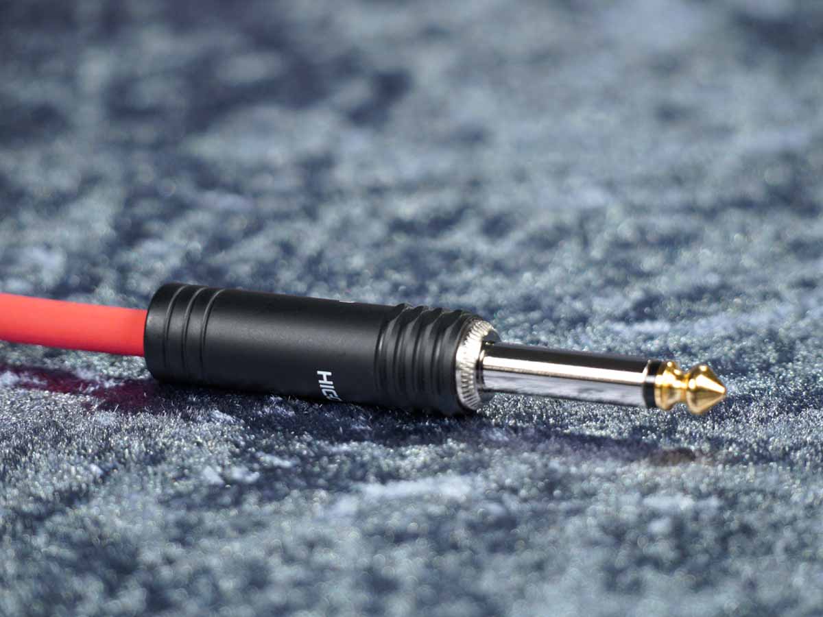 Instrumentenkabel Sommer 'Tricone XXL' rot - Hicon HI-J63M04