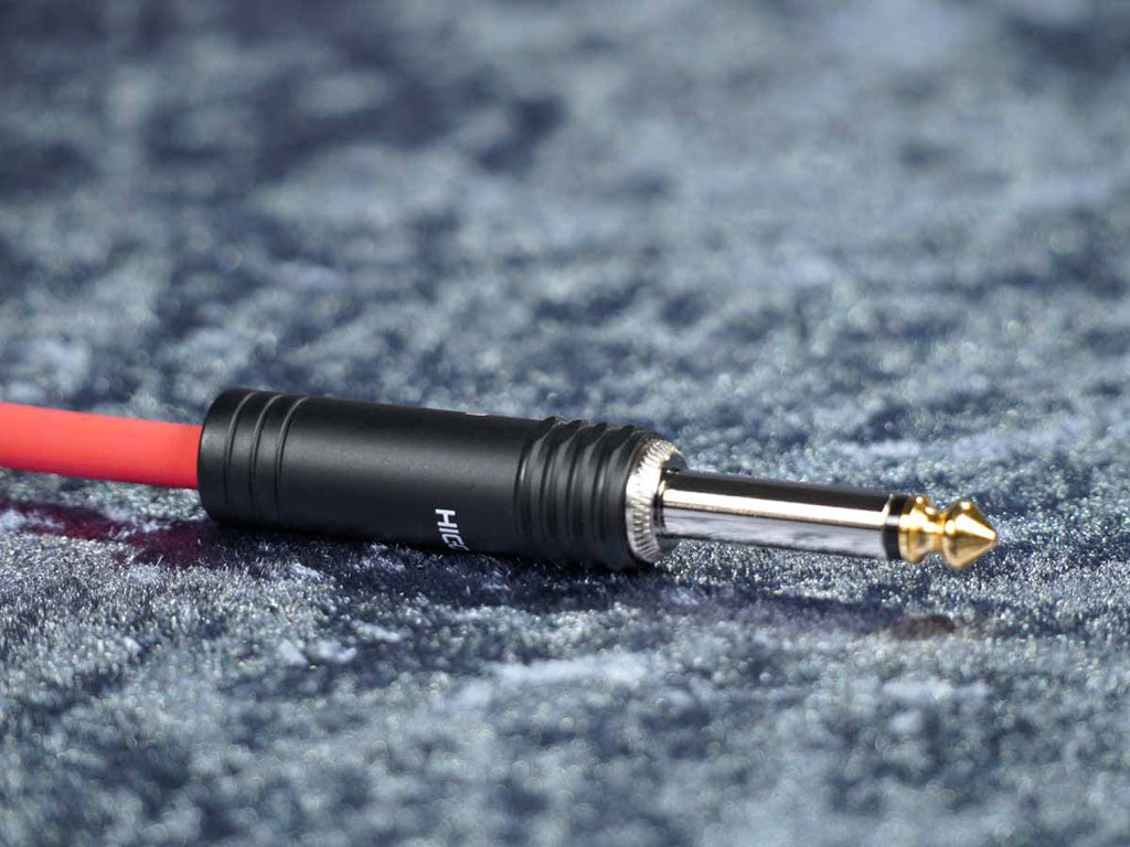 Instrumentenkabel Sommer 'Tricone XXL' rot - Hicon Klinke auf Winkelklinke