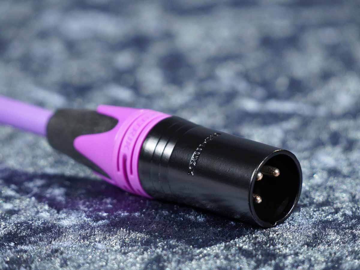 Mikrofonkabel Lila Sommer 'The Stage 22' / Neutrik sw