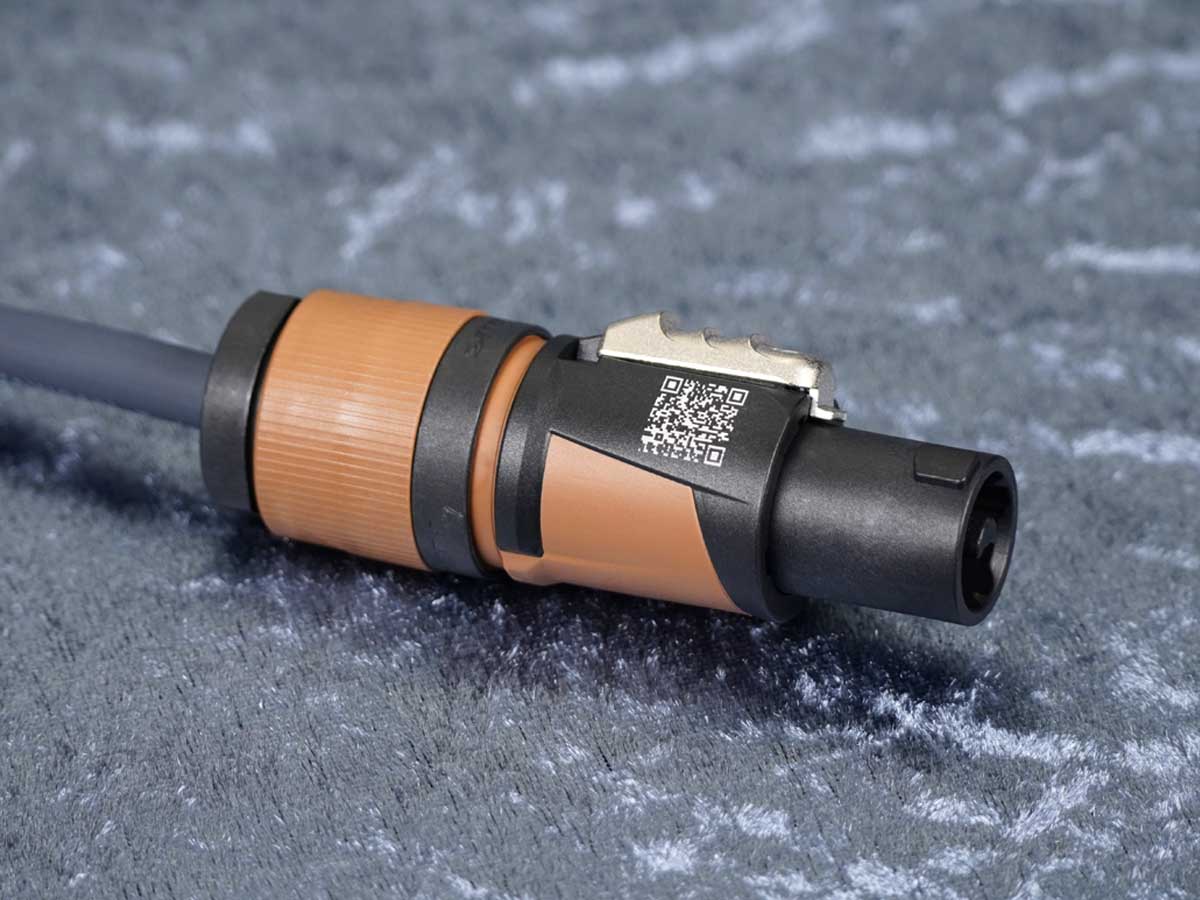 Lautsprecherkabel Sommer 'Meridian Mobile 225' grau / Neutrik