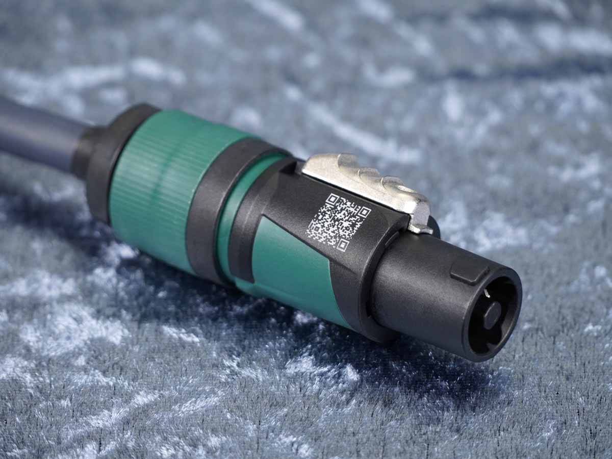 Lautsprecherkabel Sommer 'Meridian Mobile 240' grau / Neutrik