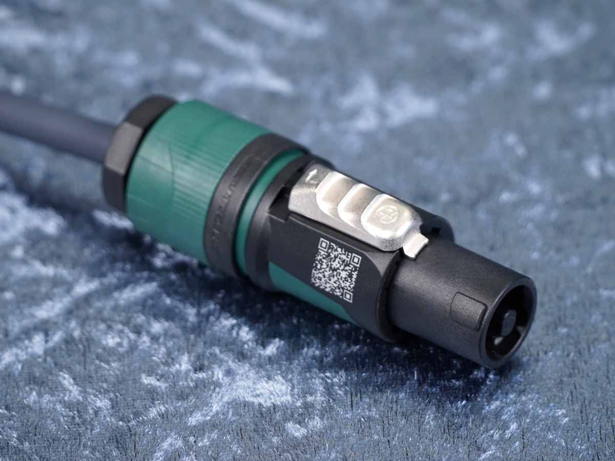 Lautsprecherkabel Sommer 'Meridian Mobile 225' grau / Neutrik