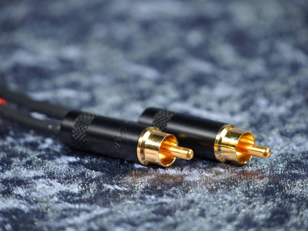 Cinchkabel Verlängerung Sommer 'Onyx Tynee' / REAN sw - Stereopaar