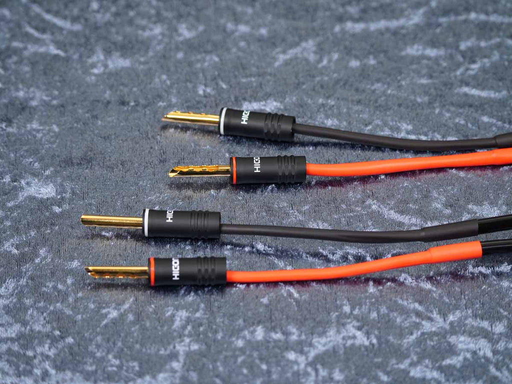 Lautsprecherkabel 'Meridian' 2x1,5 mm² Gfl mit Lamellen-Bananenstecker einseitig