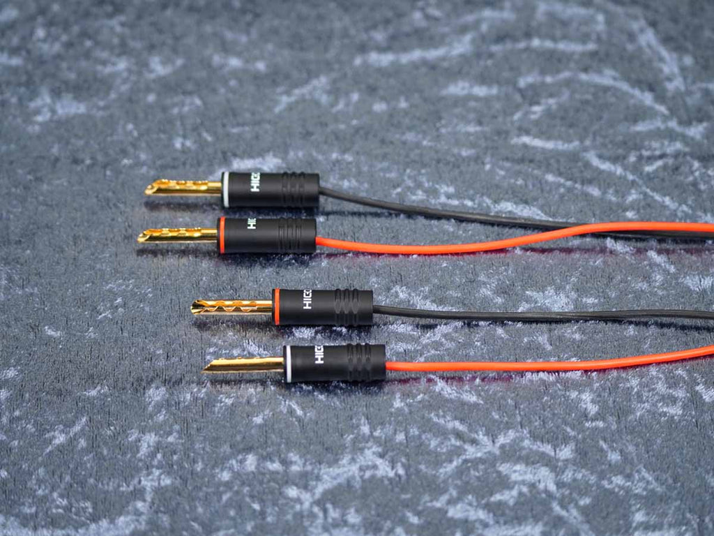 Lautsprecherkabel 'Meridian' 2x1,5 mm² mit Lamellen-Bananenstecker beidseitig