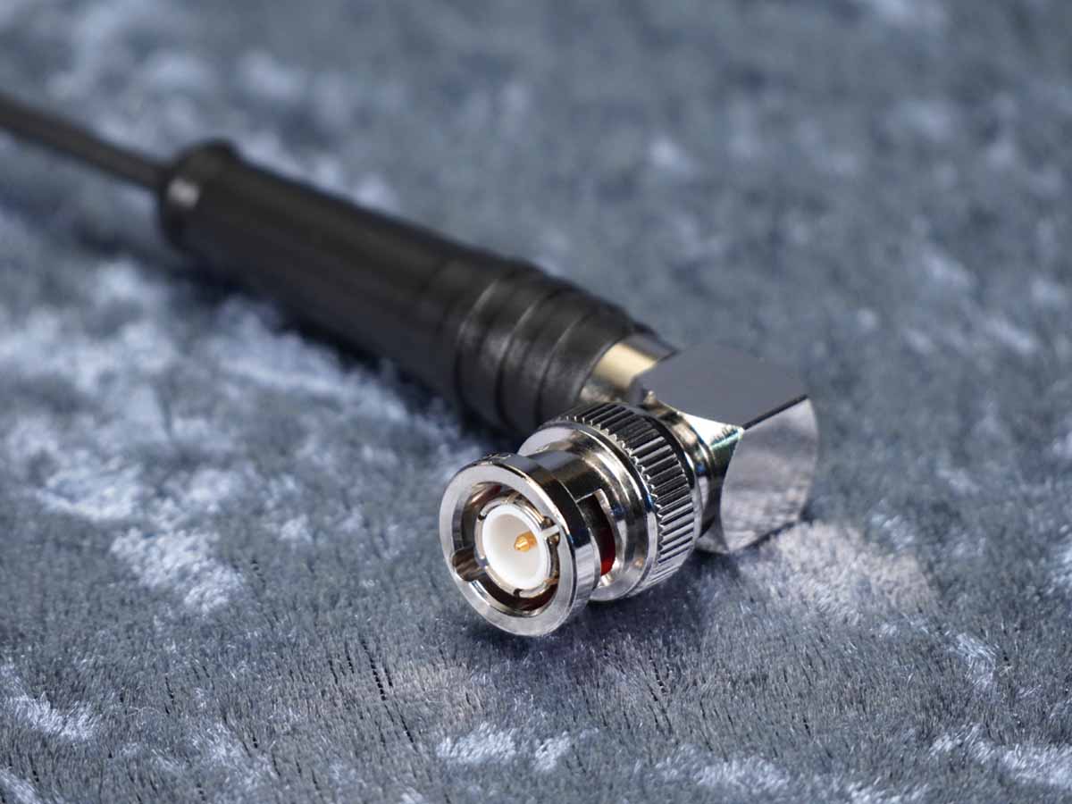 SDI-Kabel Sommer 'Monomax' schwarz - Hicon Winkel auf Winkel BNC