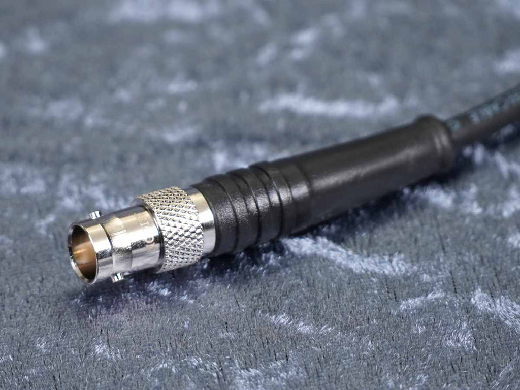 Antennenkabel 50 Ohm BNC Sommer 'RG58 C/U' sw - Hicon BNC58 auf BNC58FK (Buchse)