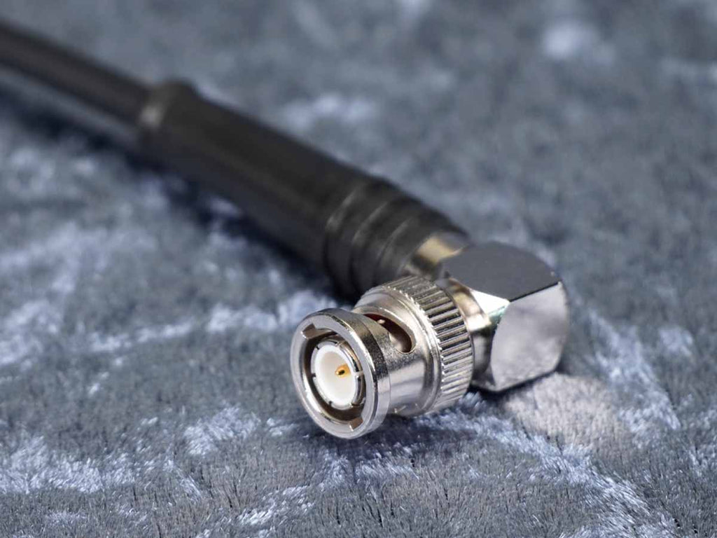 Antennenkabel 50 Ohm BNC Sommer 'RG58 C/U' sw - Hicon BNC58M90 beidseitig