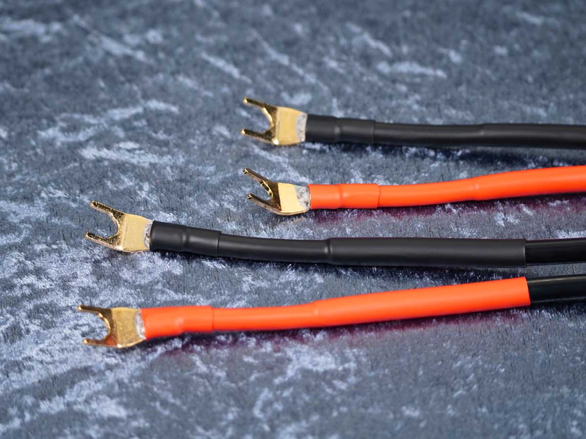 Lautsprecherkabel 'Dual Blue' Gfl - Aderendhülsen auf CTA01 Kabelschuhe