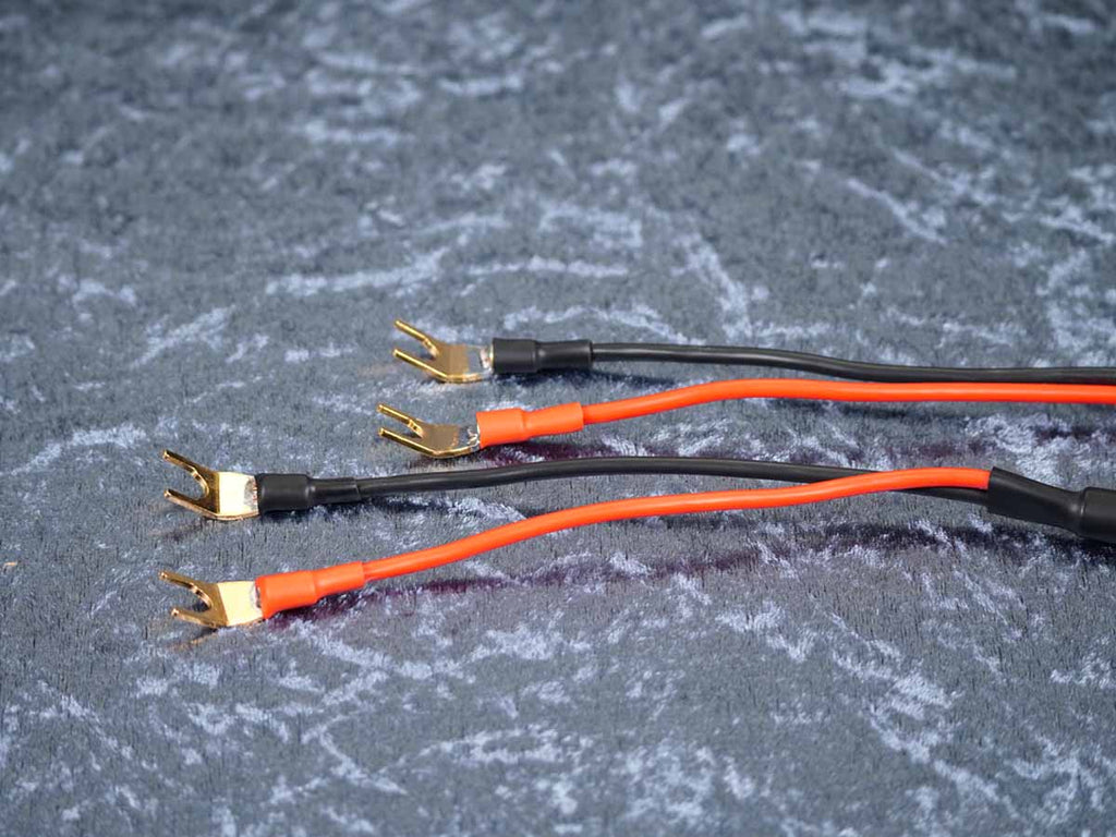 Lautsprecherkabel 'Meridian' 2x4,0 mm² BM06-Bananenstecker auf CTA01 Kabelschuhe