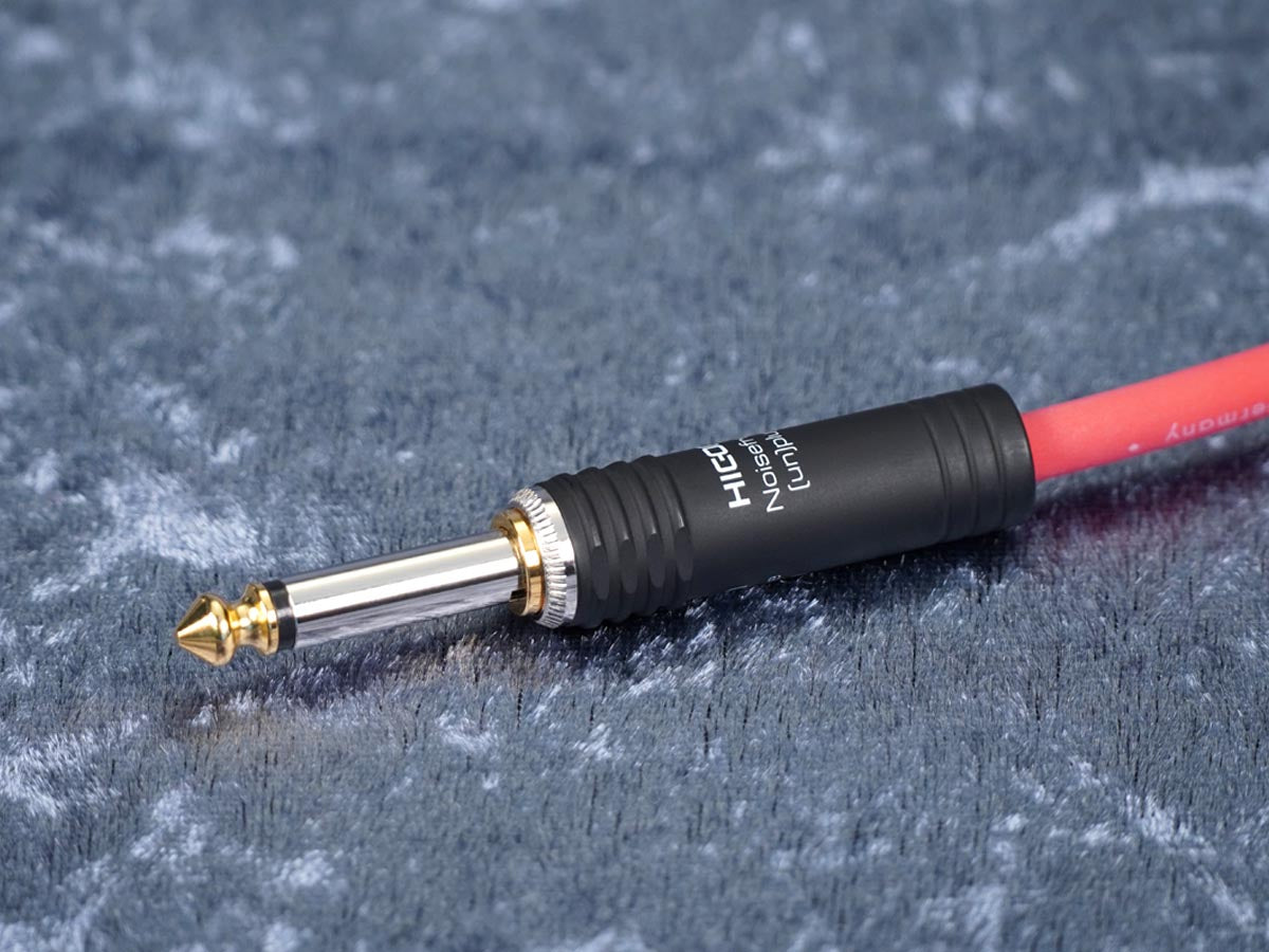 Instrumentenkabel Sommer 'Tricone XXL' rot - Hicon Klinke auf silent Klinke