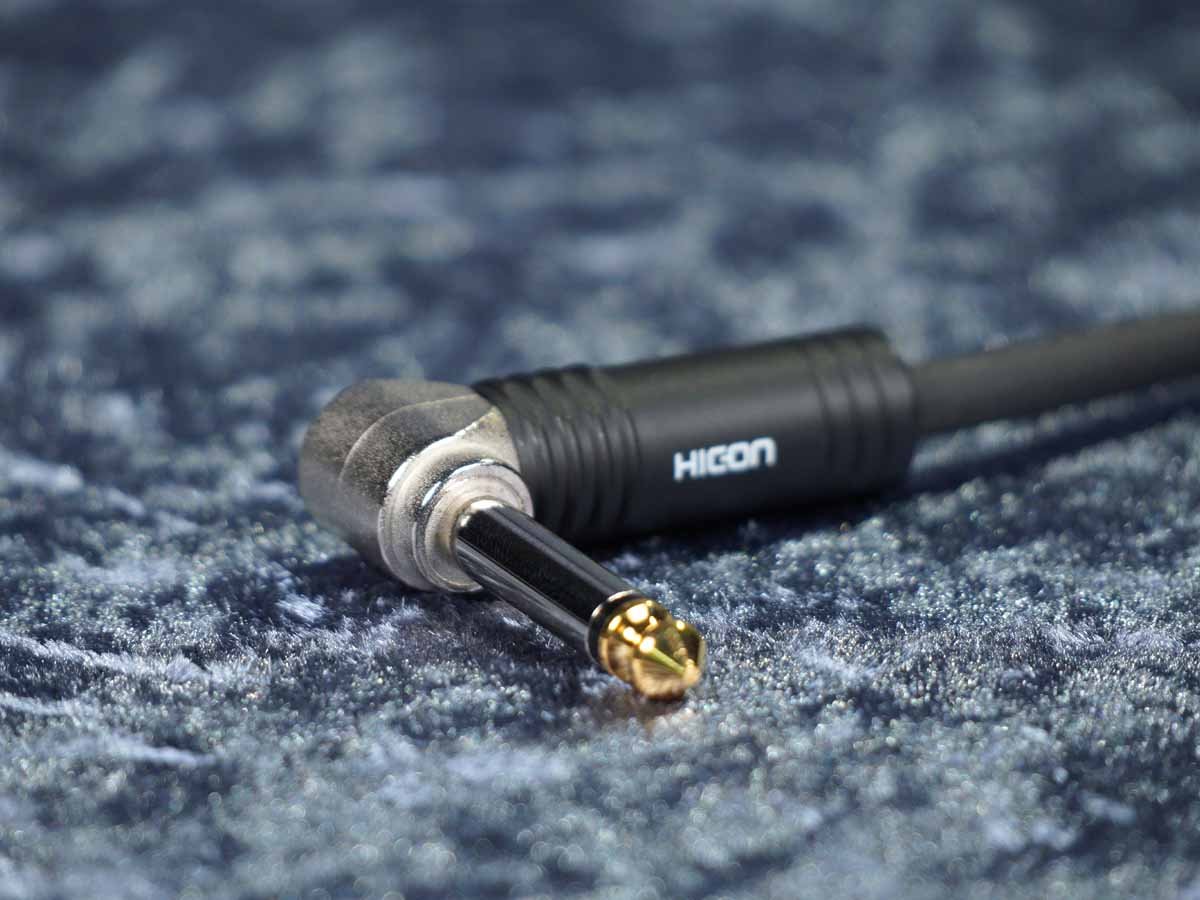 Instrumentenkabel Sommer 'Tricone XXL' schwarz - Hicon Klinke auf Winkelklinke