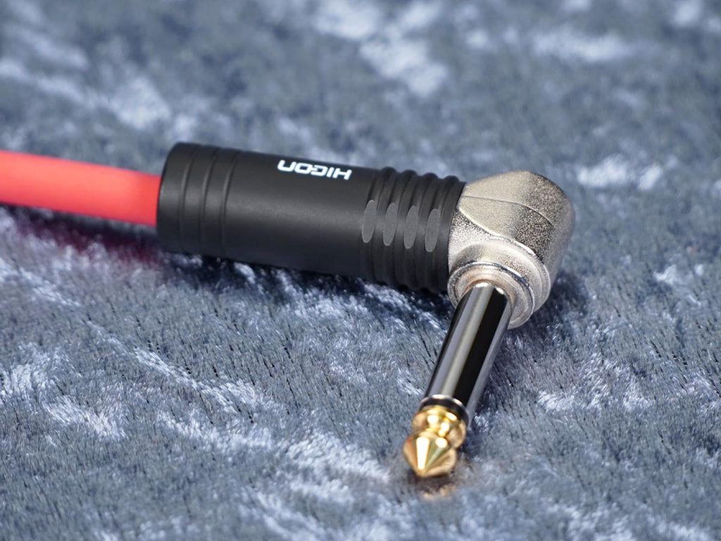 Instrumentenkabel Sommer 'Tricone XXL' rot - Hicon Klinke auf Winkelklinke