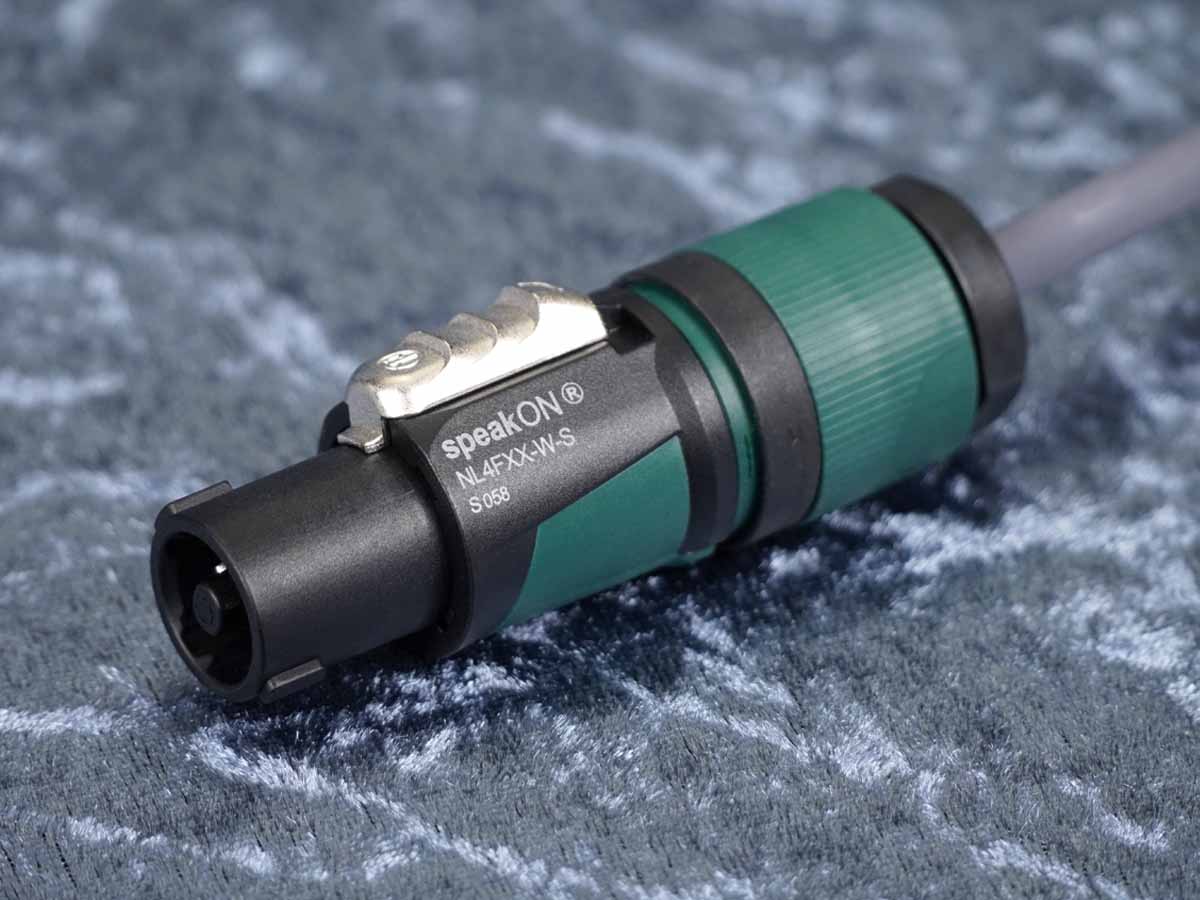 Lautsprecherkabel Sommer 'Meridian Mobile 215' grau / Neutrik