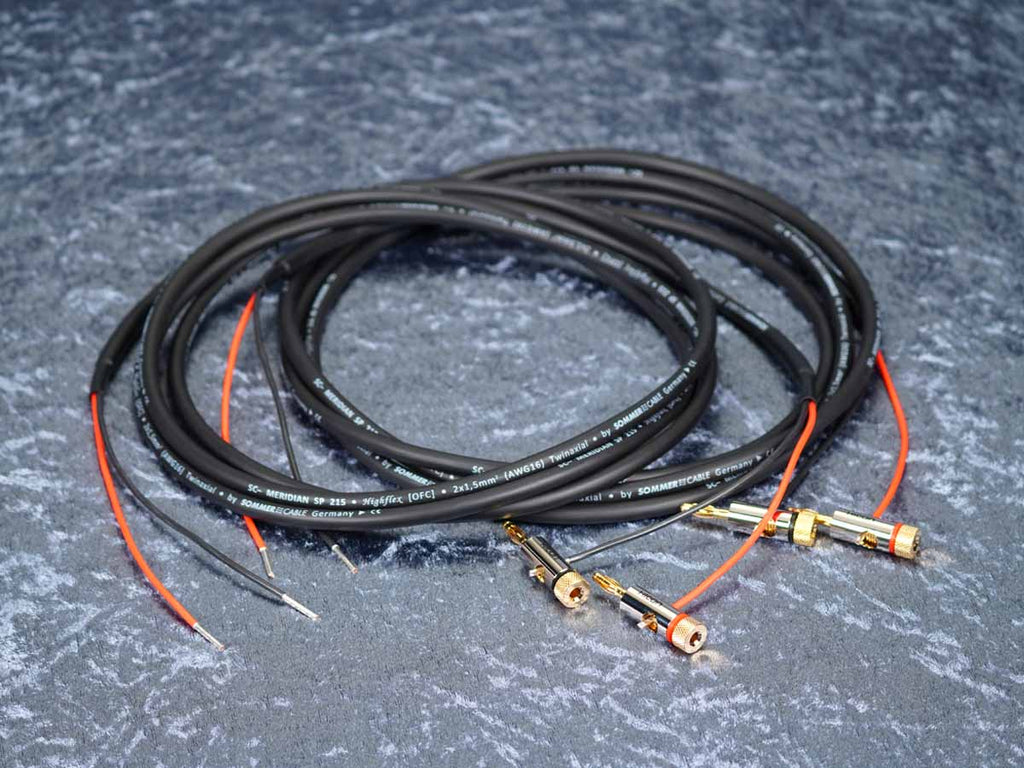 Lautsprecherkabel 'Meridian' 2x1,5 mm² mit BM06-Bananenstecker einseitig