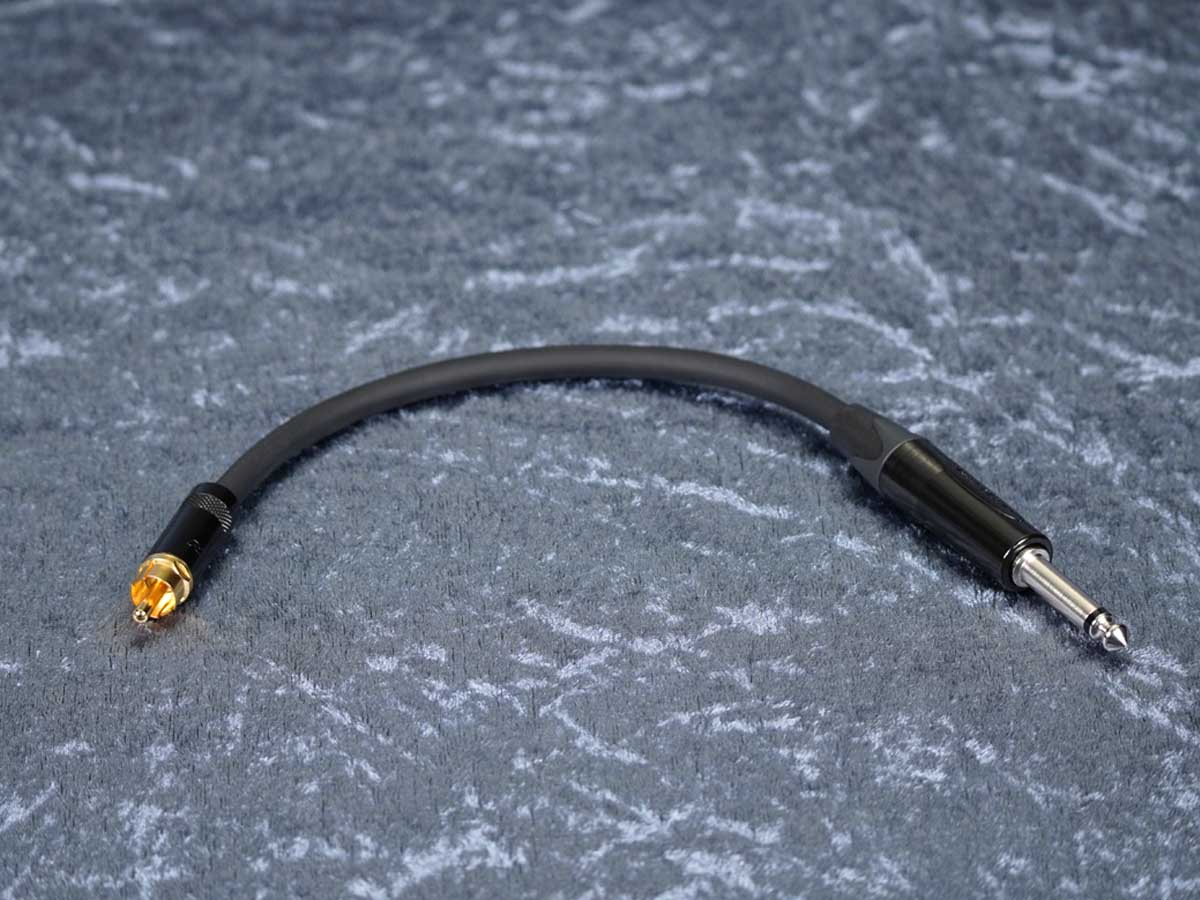 Kurzadapter Cinch auf Plg6,3M - Sommer/Neutrik/Rean