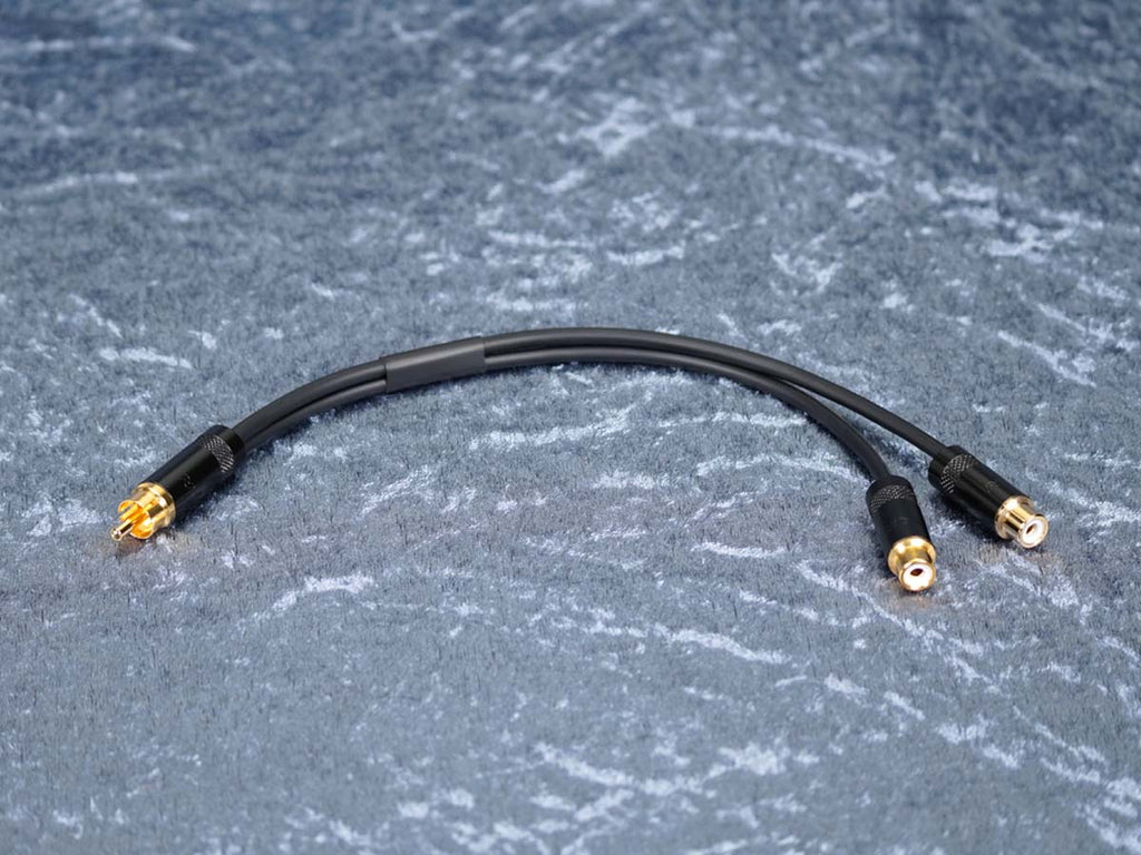 Kurzadapter Y-Kabel Cinch_m auf 2 x Cinch_w - Sommer/Rean