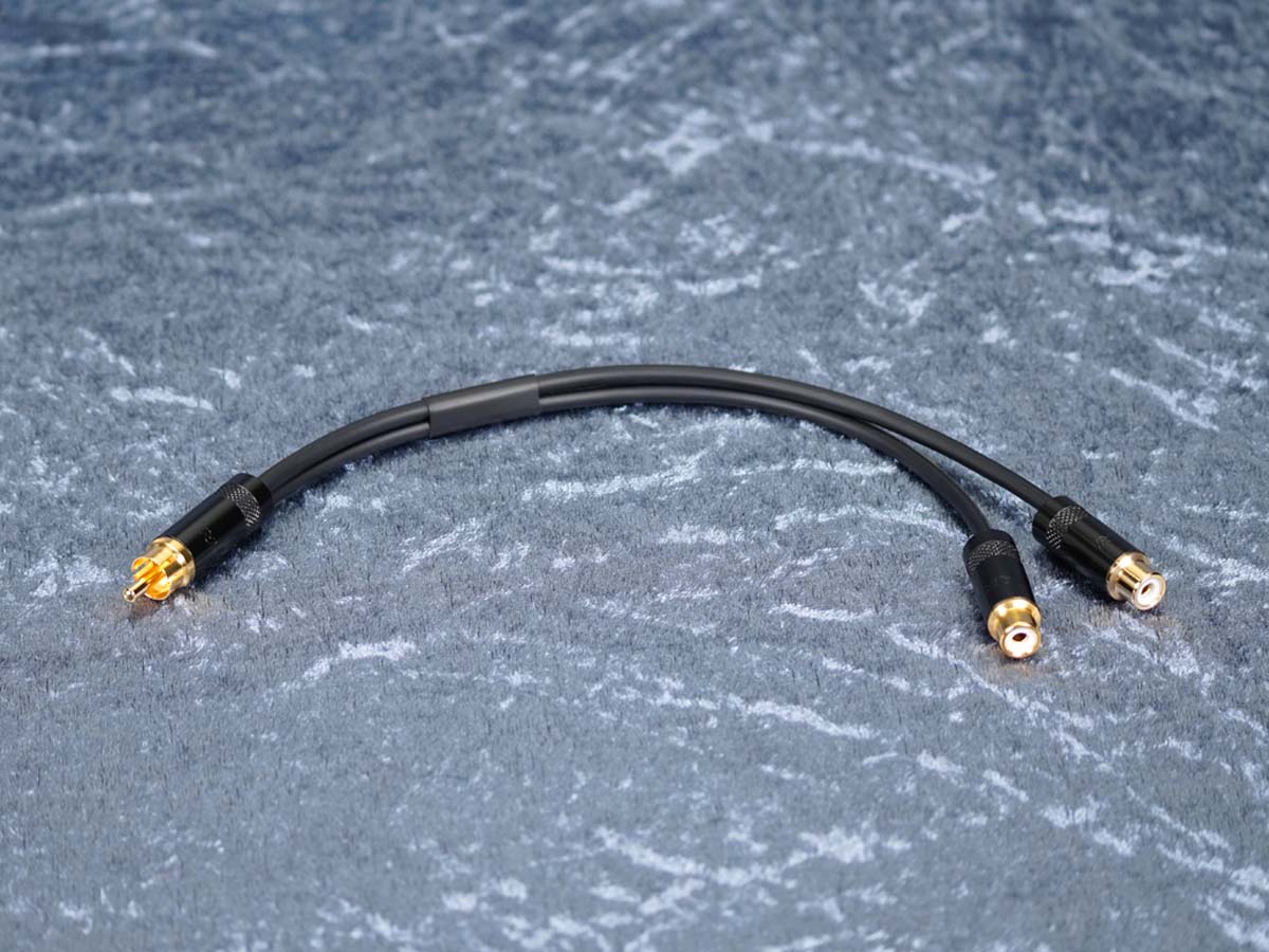 Kurzadapter Y-Kabel Cinch_m auf 2 x Cinch_w - Sommer/Rean