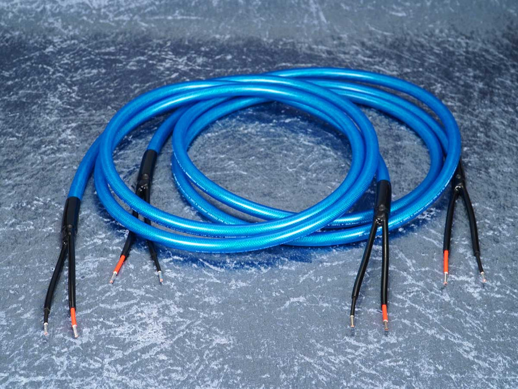 Lautsprecherkabel 'Dual Blue' - Aderendhülsen beidseitig