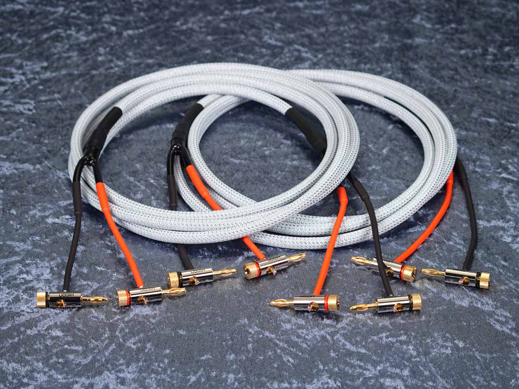 Lautsprecherkabel 'Meridian' 2x2,5 mm² Gfl mit BM06-Bananenstecker beidseitig