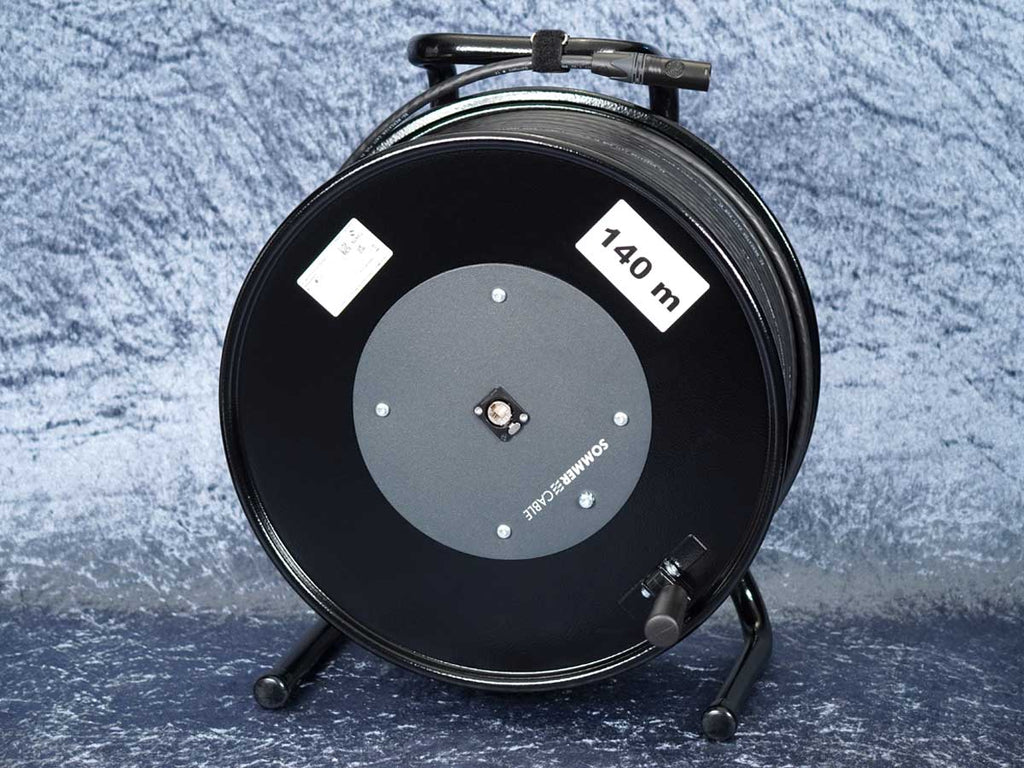 Netzwerkkabel Stahltrommel / Sommer Mercator CAT.7 PUR XL / 100-140 m / Neutrik