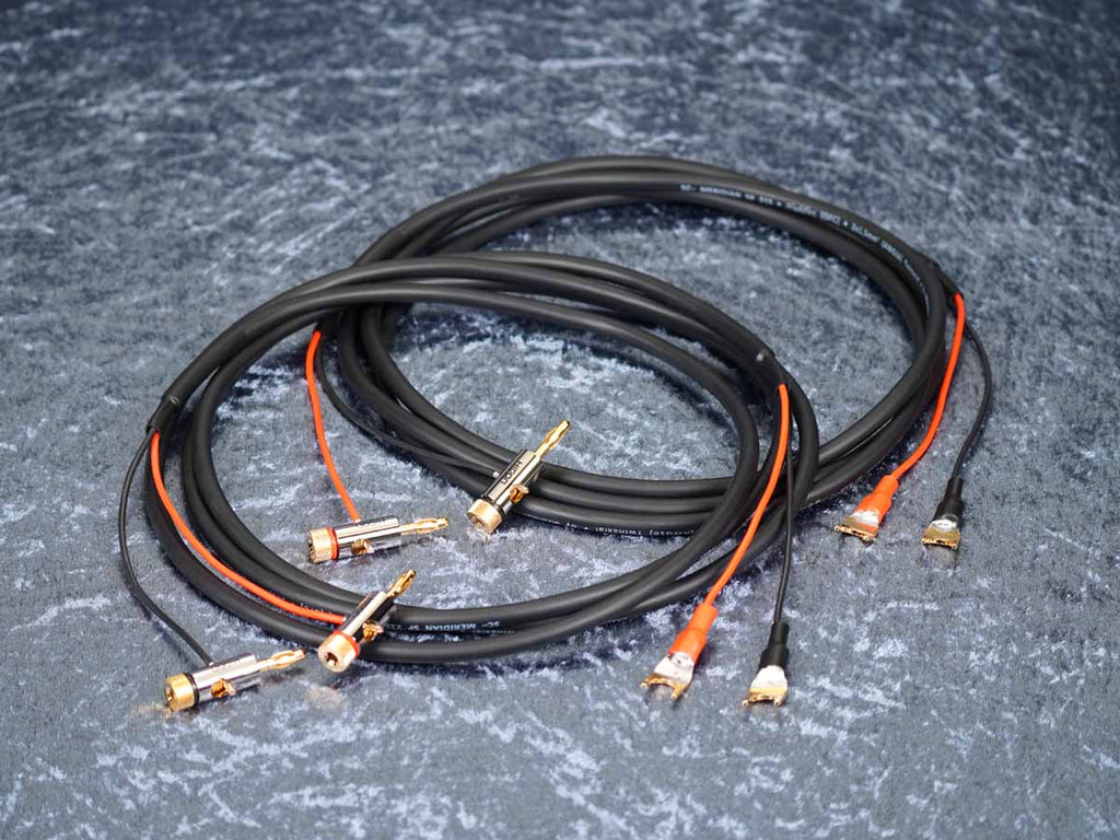Lautsprecherkabel 'Meridian' 2x1,5 mm² BM06-Bananenstecker auf CTA01 Kabelschuhe