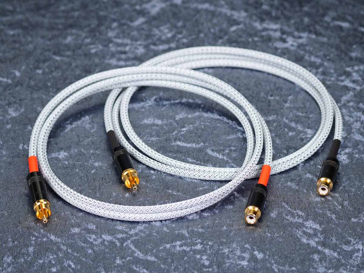 Cinchkabel Verlängerung Sommer 'Onyx Tynee' Gfl / REAN sw - Stereopaar