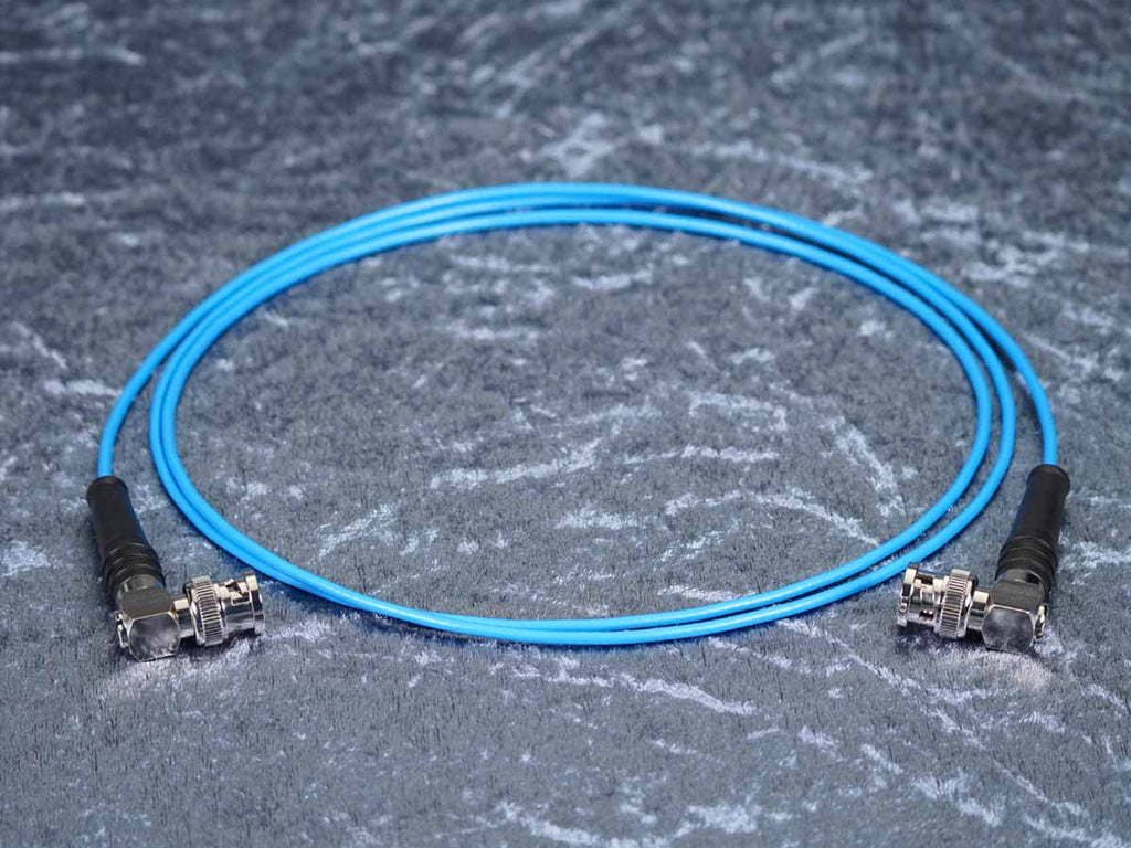 SDI-Kabel Sommer 'Monomax' blau - Hicon Winkel auf Winkel BNC