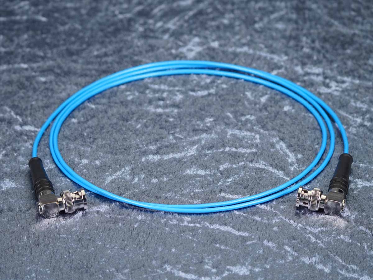 SDI-Kabel Sommer 'Monomax' blau - Hicon Winkel auf Winkel BNC
