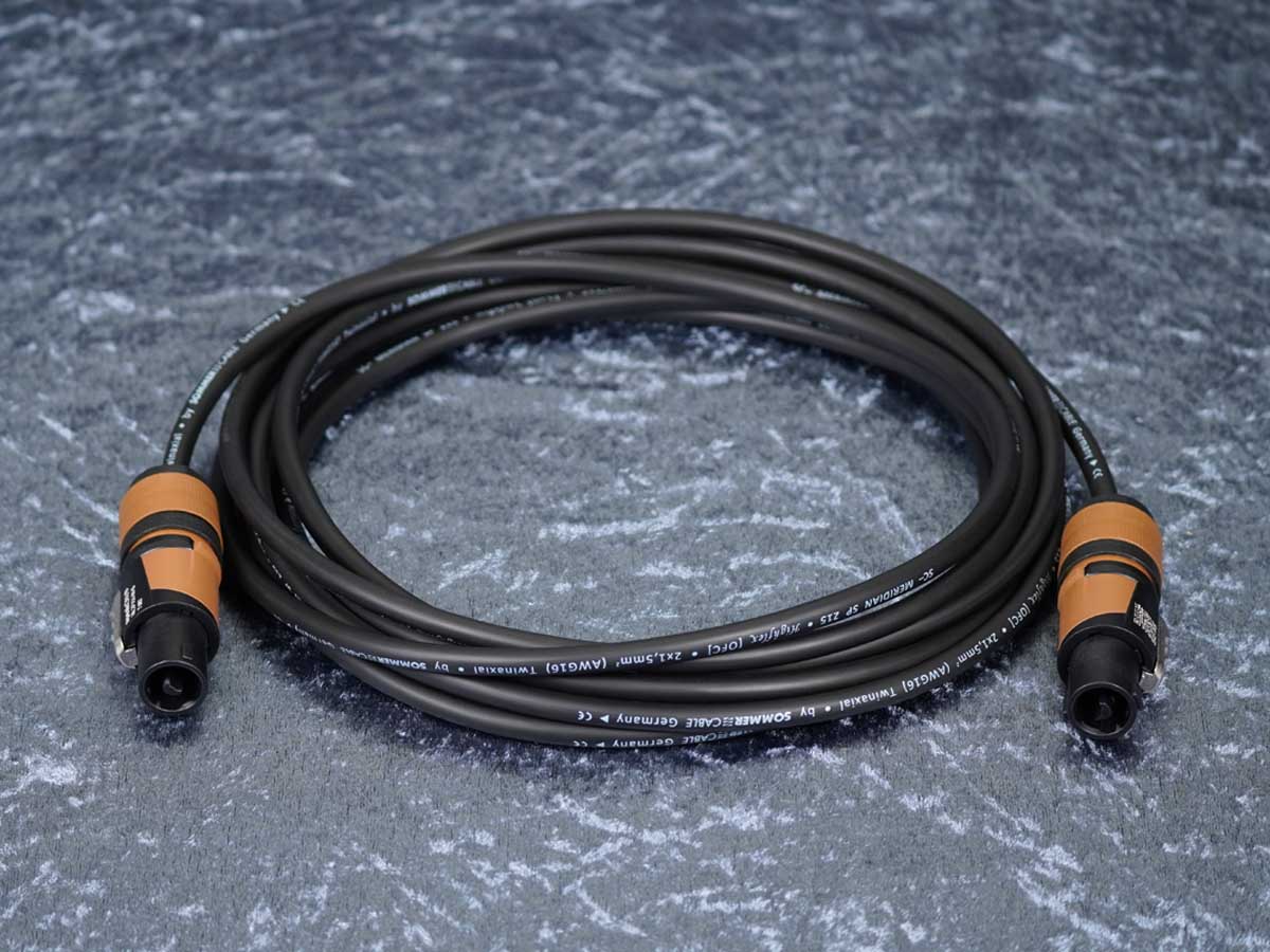 Lautsprecherkabel Sommer 'Meridian Mobile 215' schwarz / Neutrik