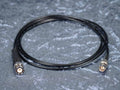 Antennenkabel 50 Ohm Sommer 'RG174 A/U' schwarz - BNC174 auf BNC174F Buchse