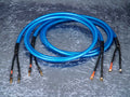 Lautsprecherkabel 'Dual Blue' - Lamellen-Bananenstecker auf CTA01 Kabelschuhe