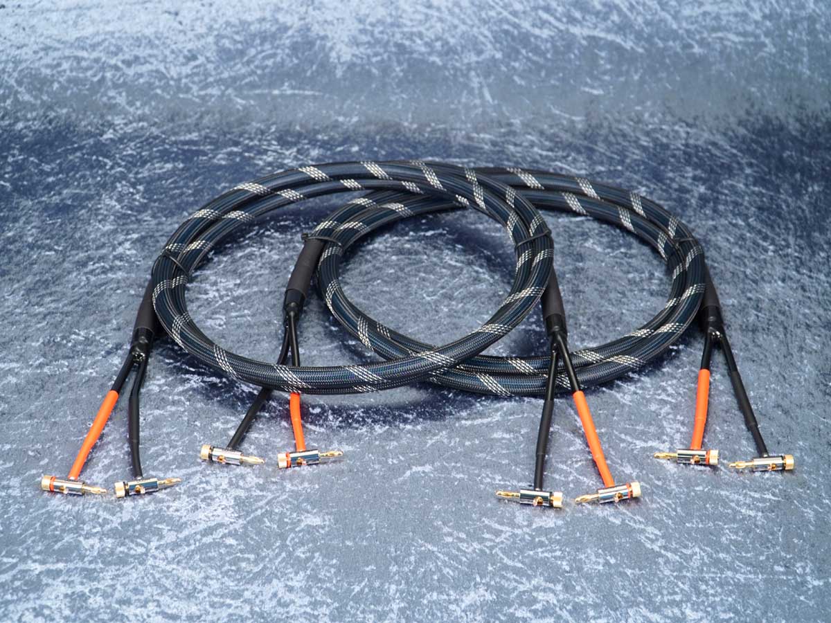 Lautsprecherkabel 'Dual Blue' Gfl - BM06 Bananenstecker beidseitig