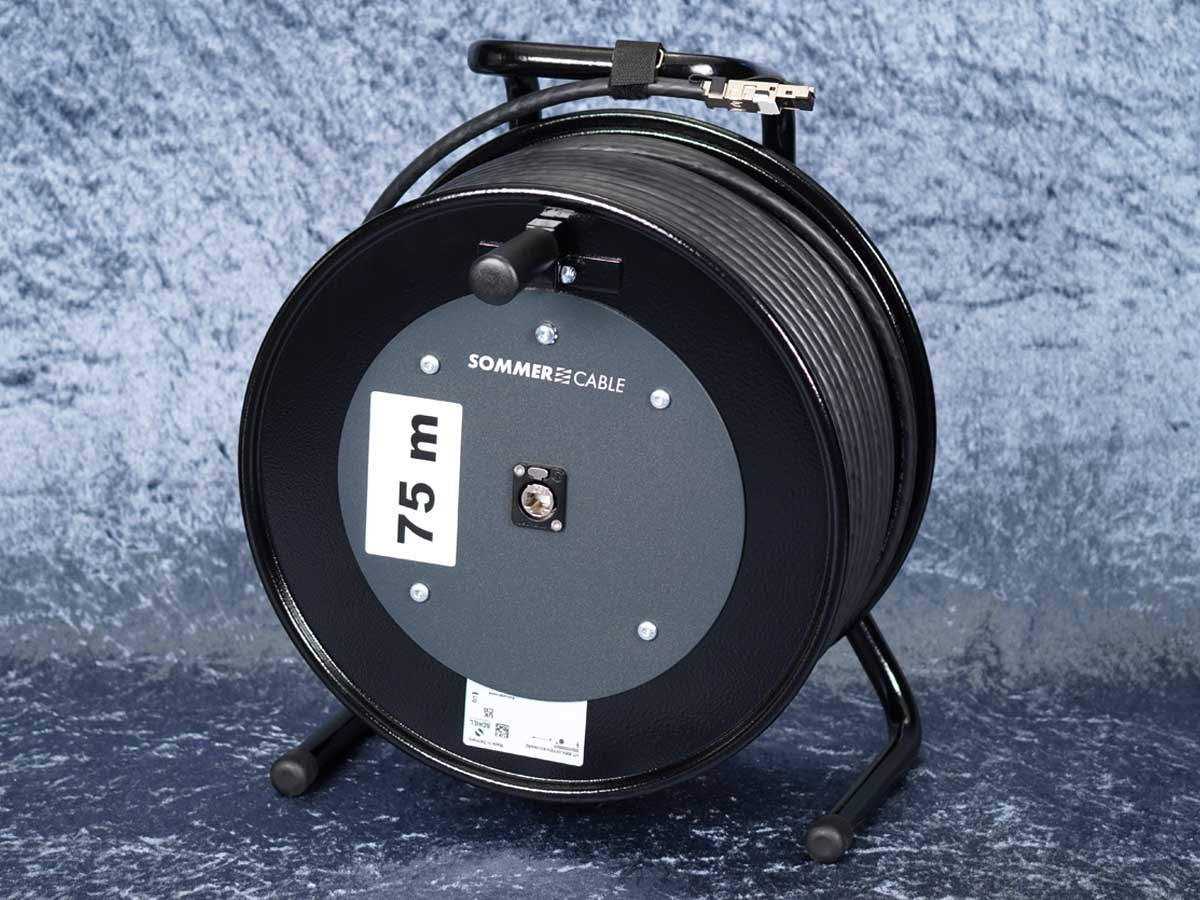 Netzwerkkabel auf Stahltrommel / Sommer Mercator CAT.7 PUR XL / 60-75 m / RJ45C6XL
