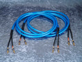 Lautsprecherkabel 'Dual Blue' - Spreizspangen-Bananenstecker beidseitig
