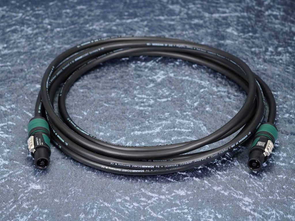 Lautsprecherkabel Sommer 'Meridian Mobile 240' schwarz / Neutrik
